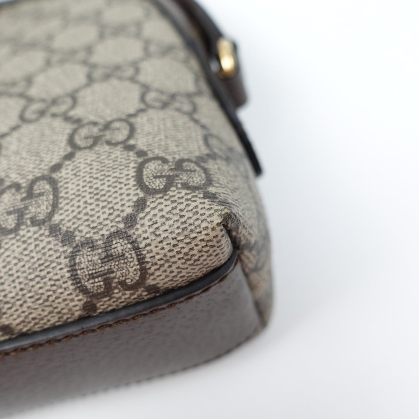 Pre-owned Gucci Ophidia Brown Coated Canvas Shoulder Bag T10299875