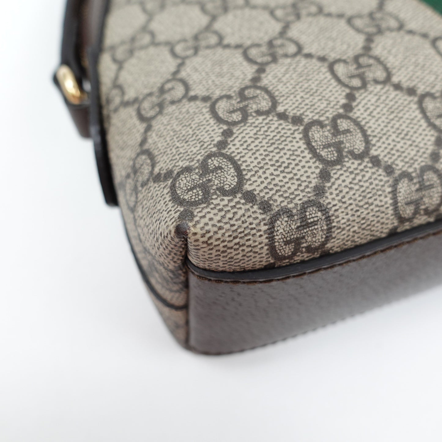 Pre-owned Gucci Ophidia Brown Coated Canvas Shoulder Bag T10299875