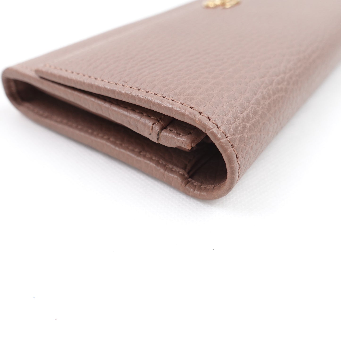 Pre-owned Gucci GG Milktea Calfskin Wallet
