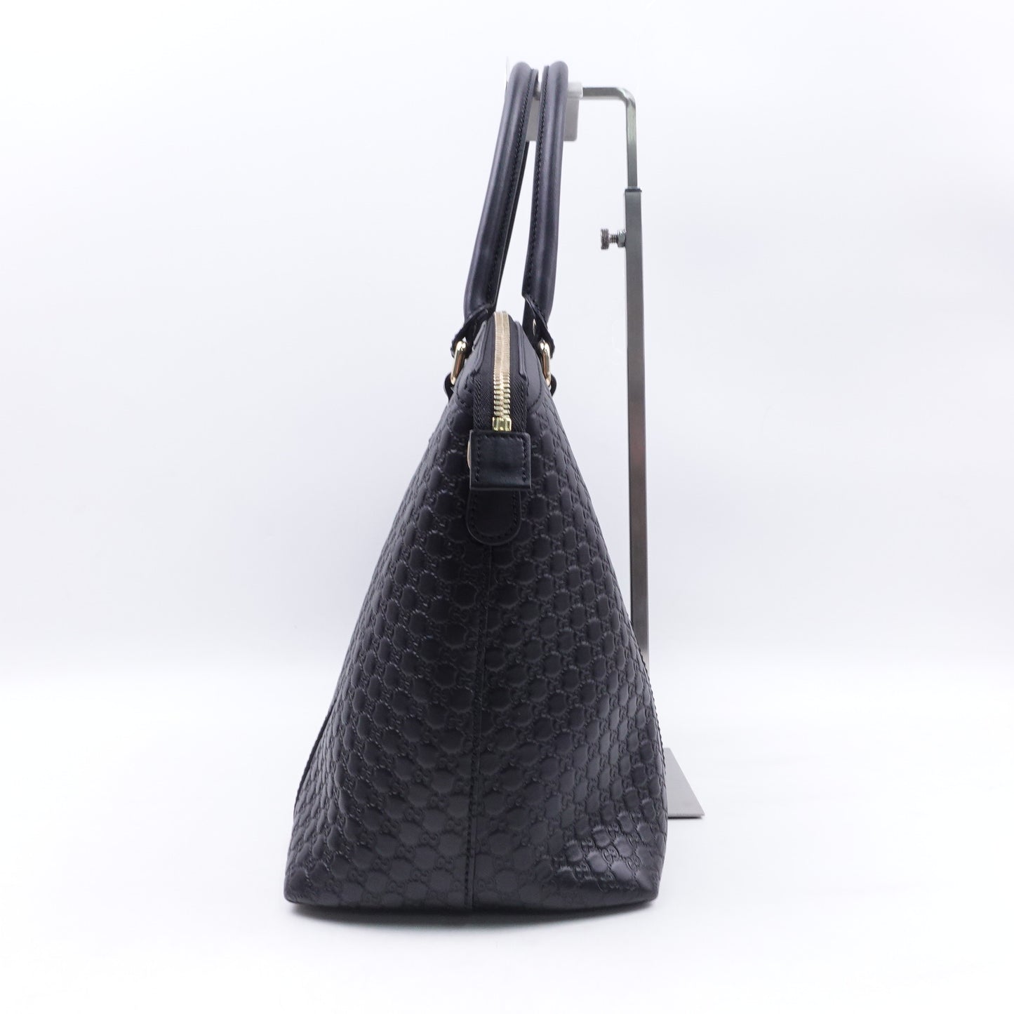 Pre-owned Gucci GG Black Calfskin Shoulder Bag