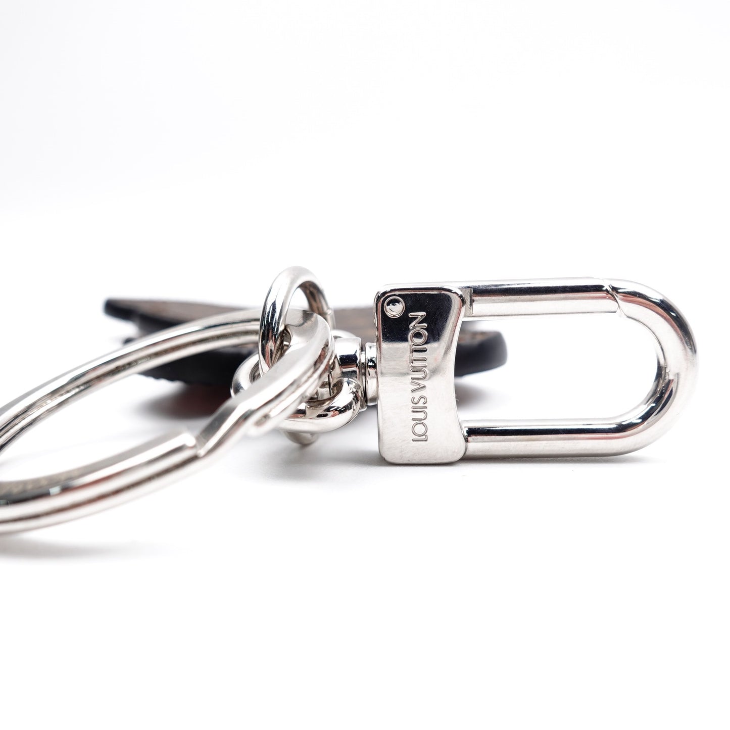 Pre-owned Louis Vuitton Brown&Calfskin Bag Charm