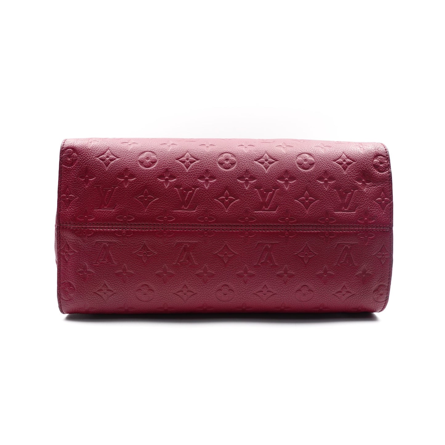 Pre-owned Louis Vuitton Lumineuse Wine Red Calfskin Tote Bag