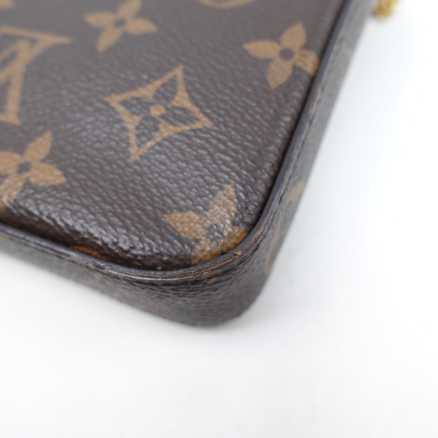 Pre-owned Louis Vuitton Feliclie Monogram Coated Canvas Shoulder Bag