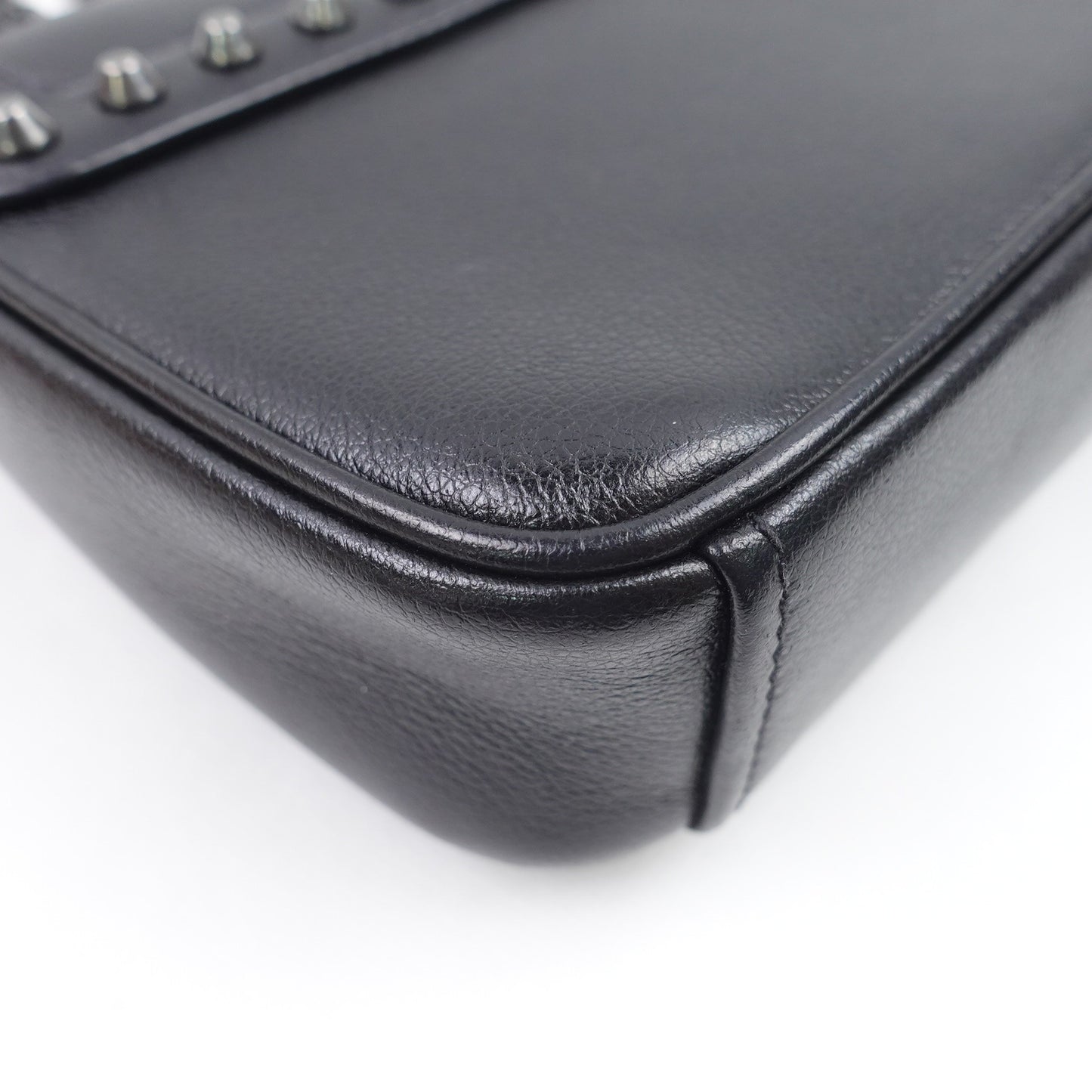 Pre-owned Prada Black Calfskin Shoulder Bag
