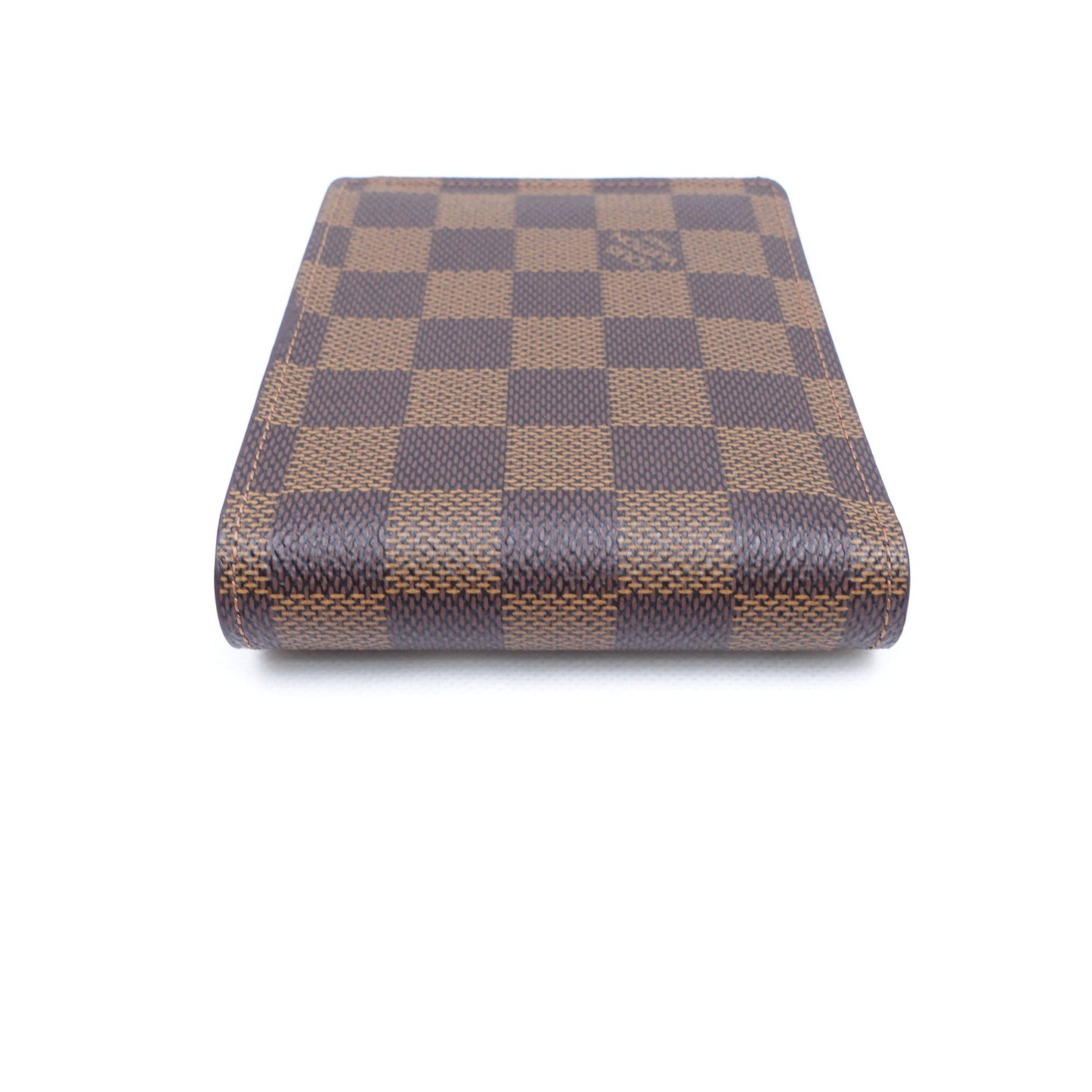 Pre-owned Louis Vuitton Multiple Damier Ebene Coated Canvas Short Wallet