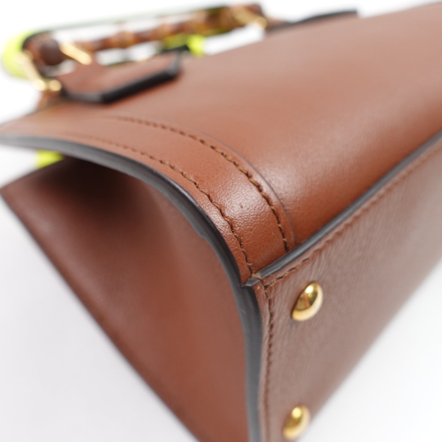 Pre-owned Gucci Diana Brown Calfskin Shoulder Bag