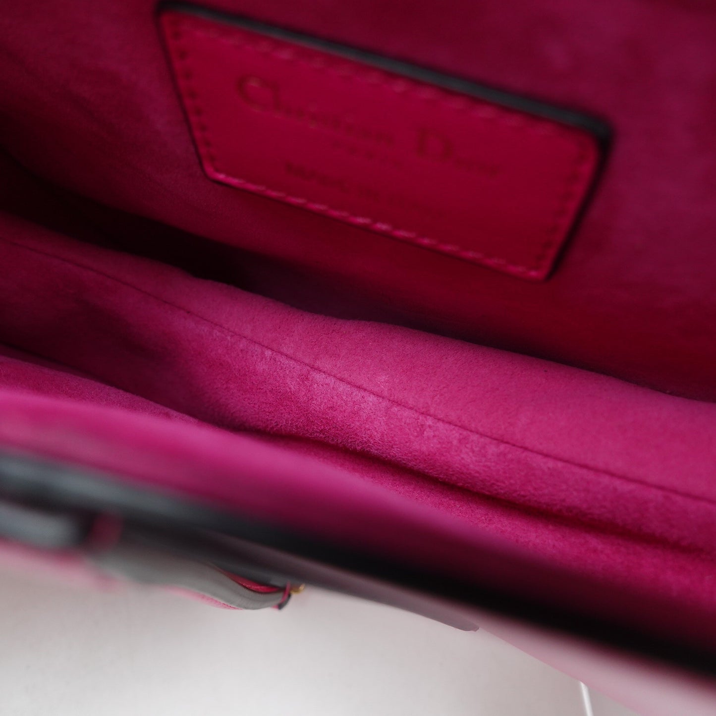 Pre-owned Dior Saddle Small Rose Pink Calfskin Shoulder Bag