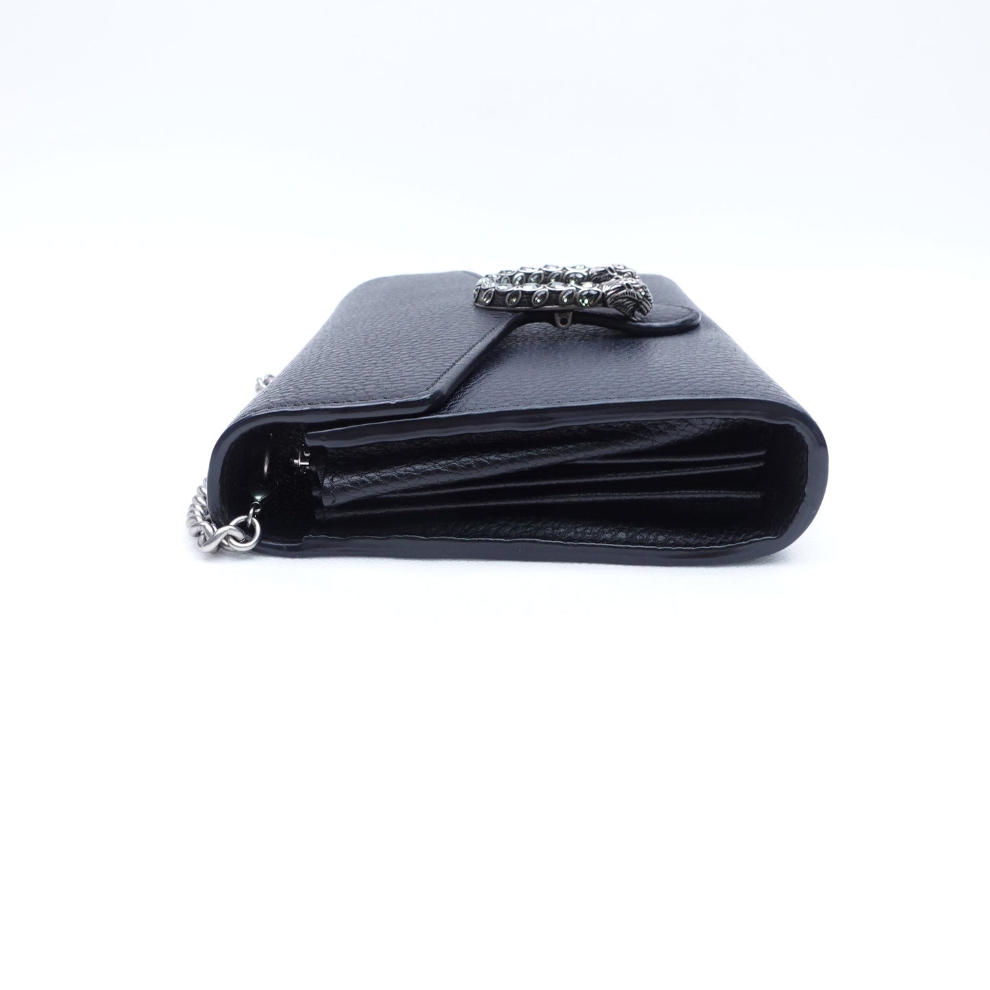 Pre-Owned Gucci Dionysus Black Calfskin Shoulder Bag T10305864