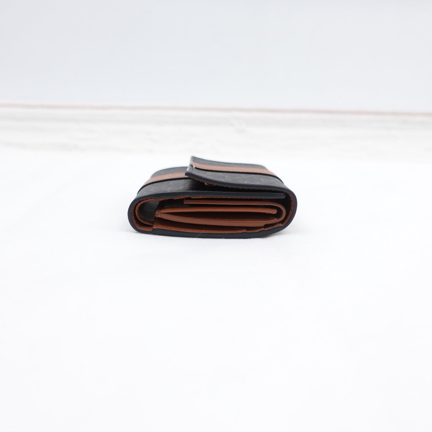 Pre-owned Celine Brown Coated Canvas Wallet T10307226