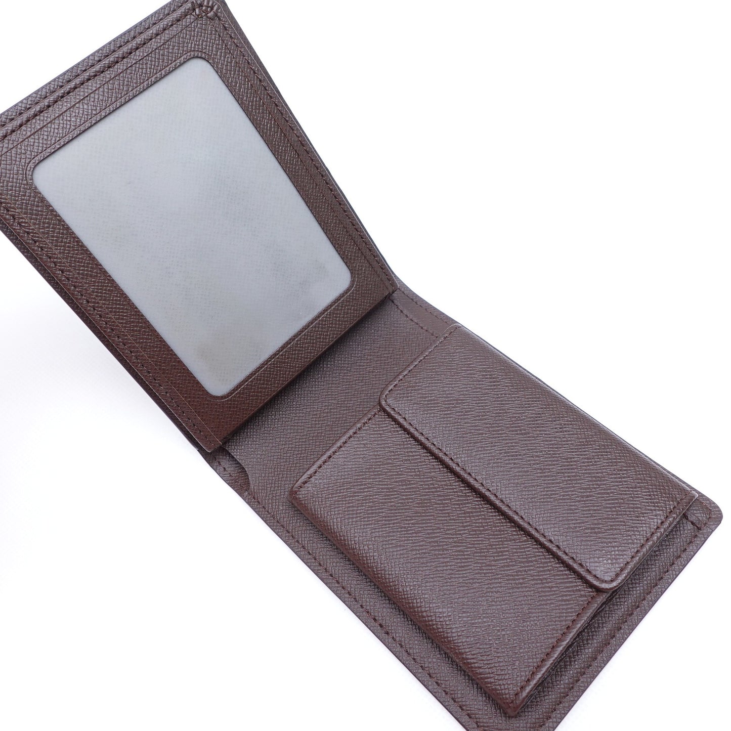 Pre-owned Louis Vuitton Multiple Damier Ebene Coated Canvas Short Wallet