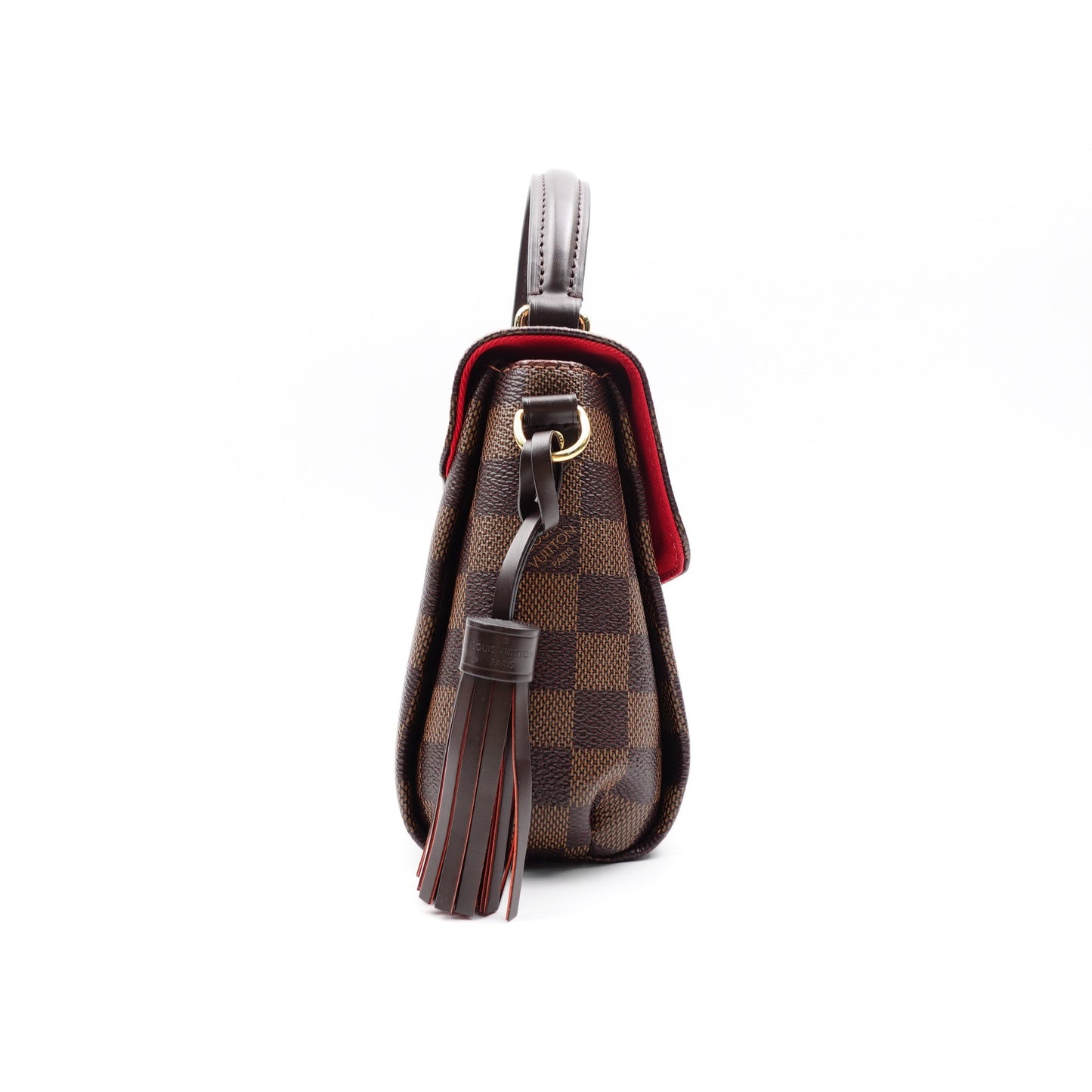 Pre-owned Louis Vuitton Croisette Damier Ebene Coated Canvas Shoulder Bag