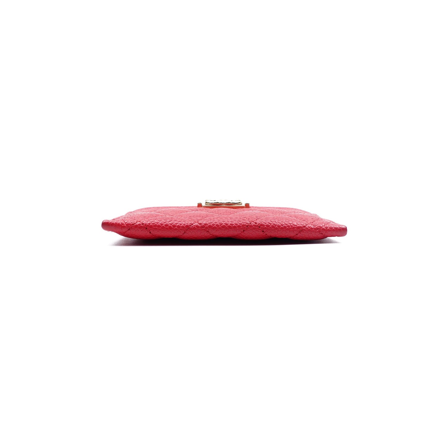 Pre-owned Chanel Le boy Red Calfskin Card Holder