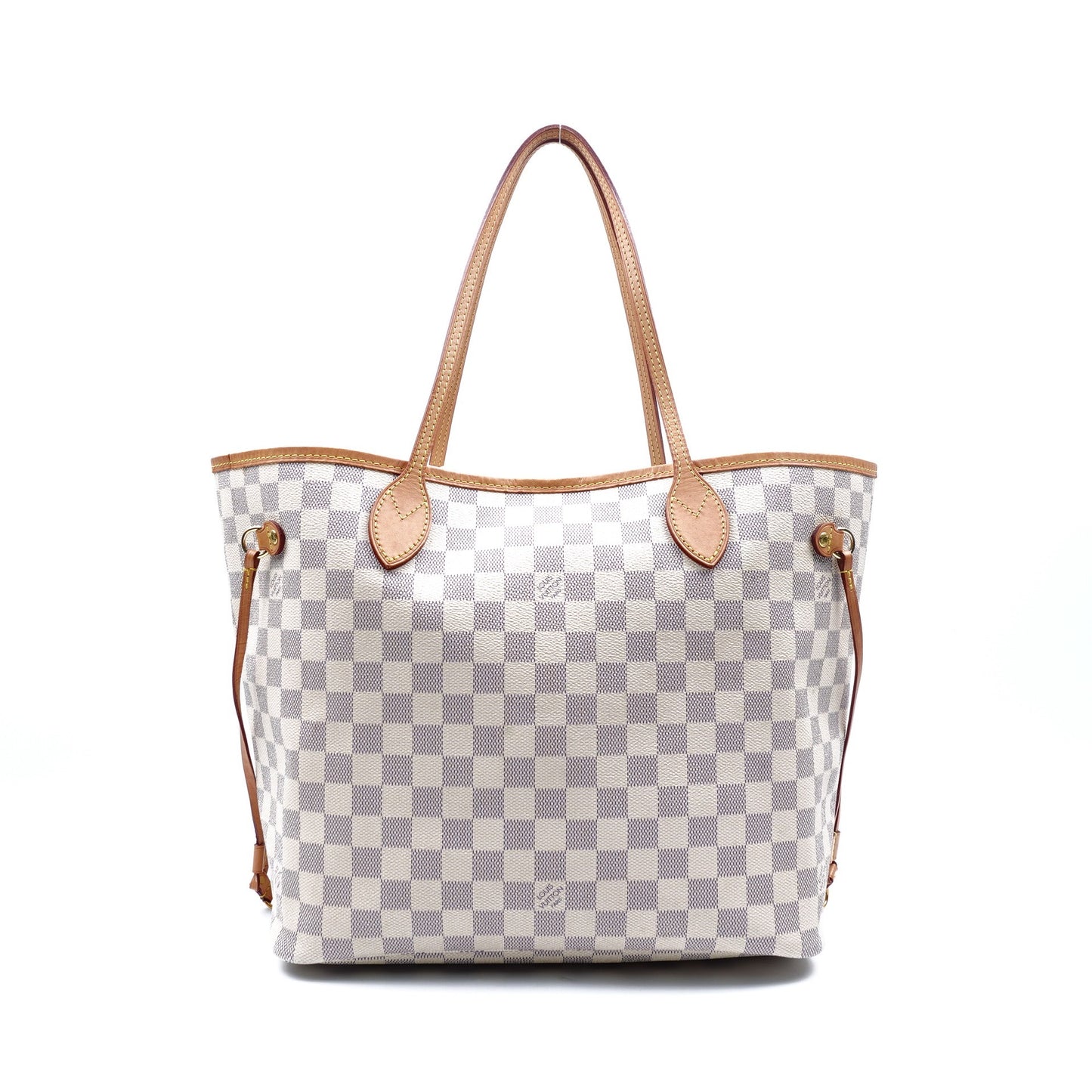 Pre-owned Louis Vuitton Neverfull MM Damier Azur Coated Canvas Tote Bag