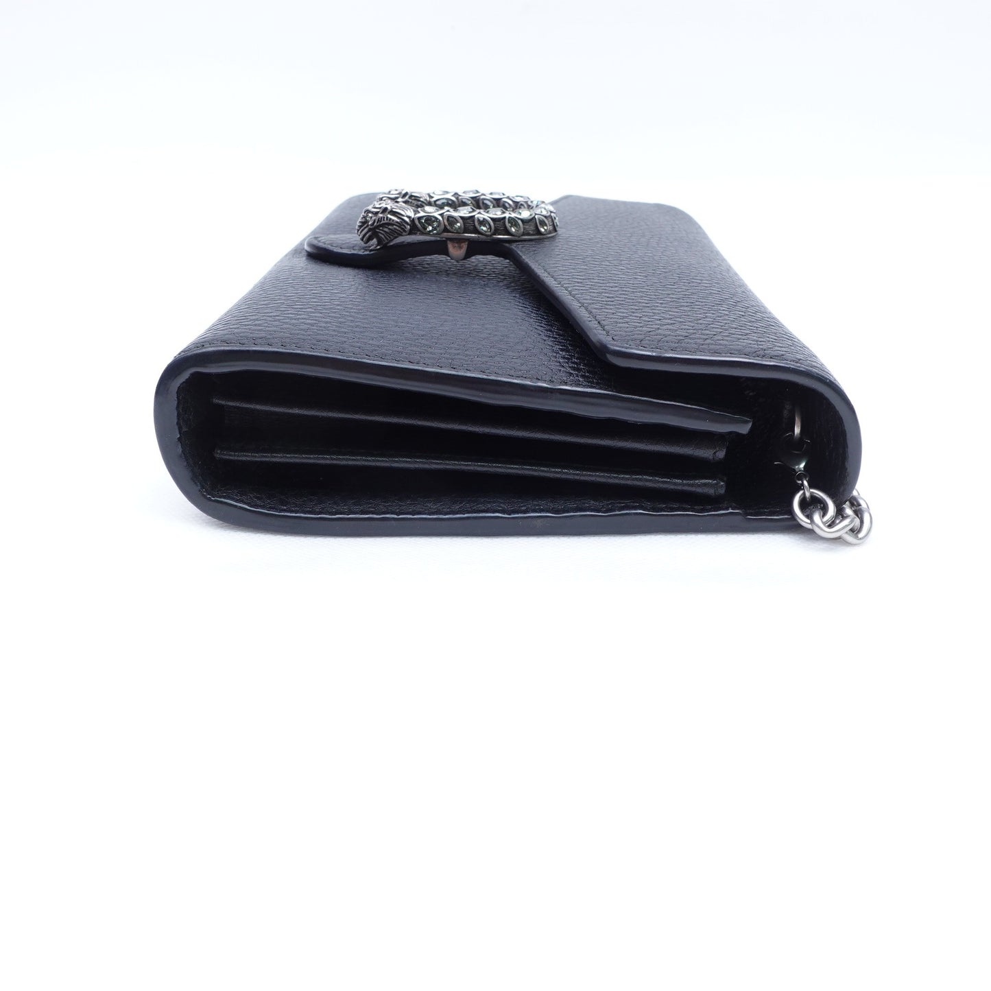 Pre-Owned Gucci Dionysus Black Calfskin Shoulder Bag T10305864