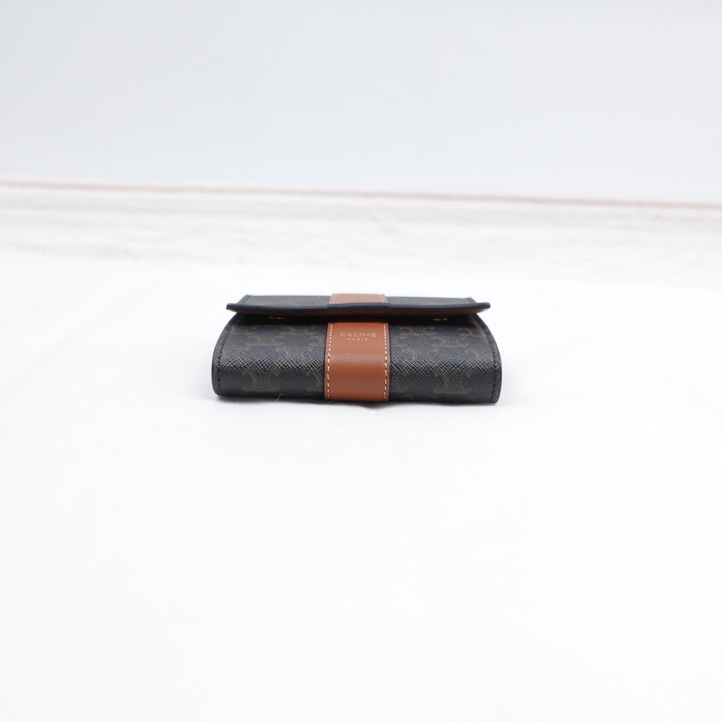 Pre-owned Celine Brown Coated Canvas Wallet T10307226