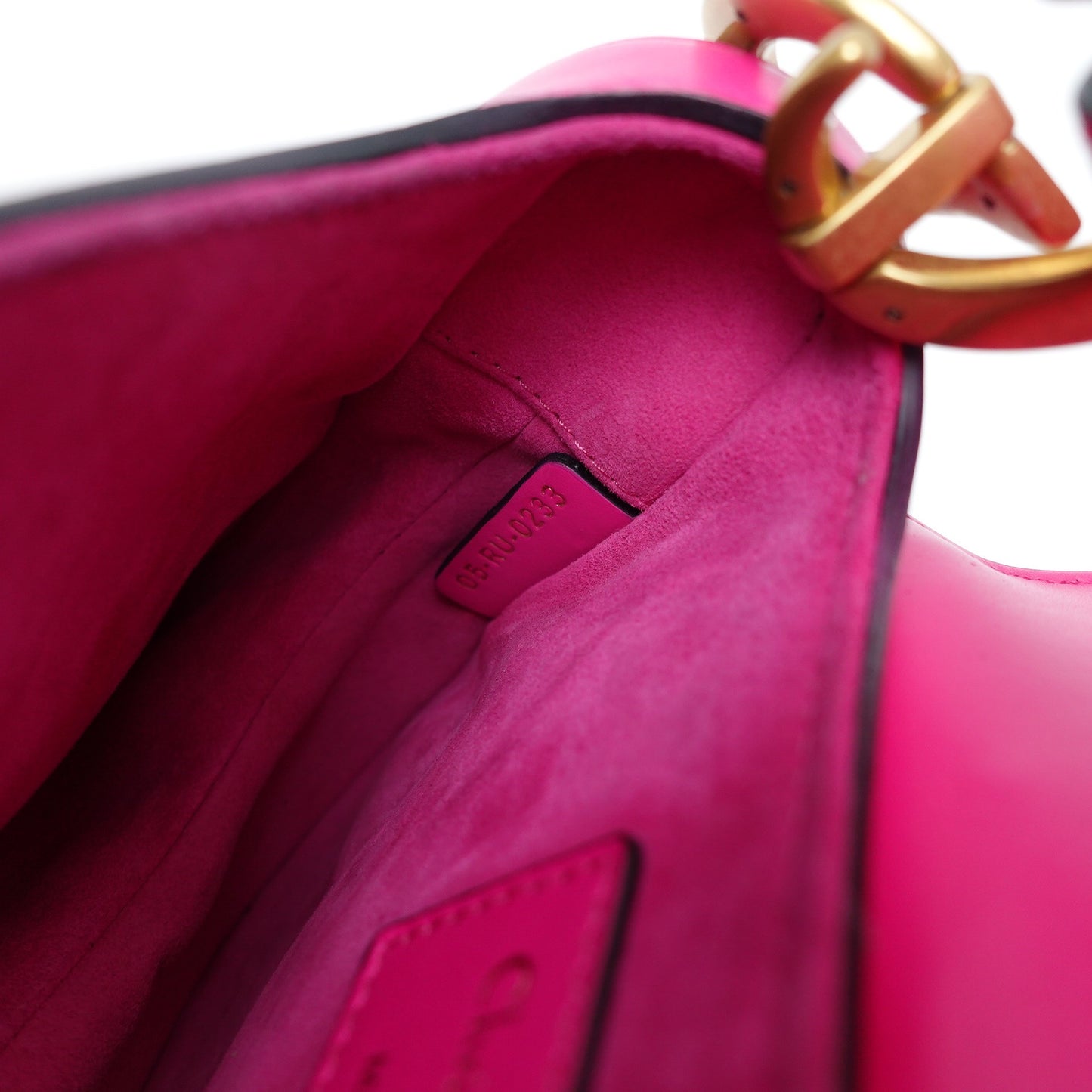 Pre-owned Dior Saddle Small Rose Pink Calfskin Shoulder Bag