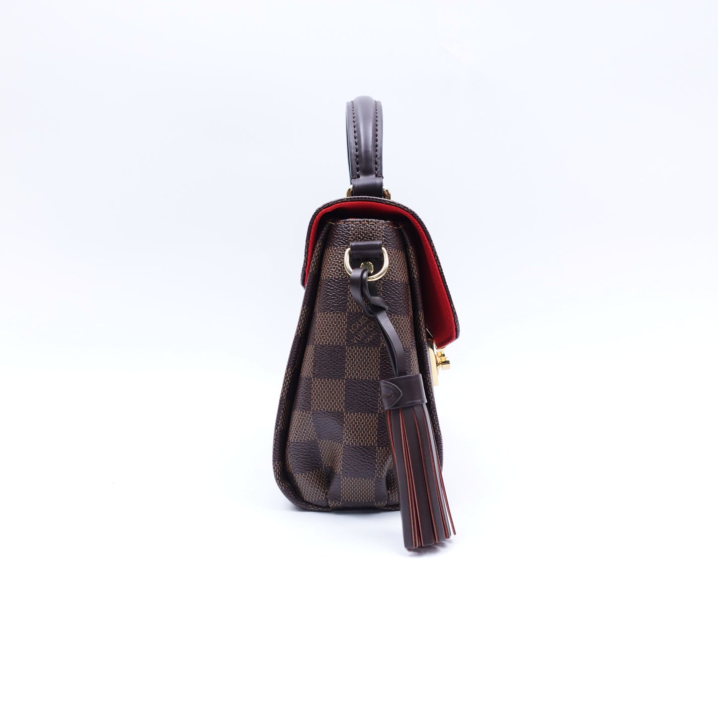 Pre-owned Louis Vuitton Croisette Damier Ebene Coated Canvas Shoulder Bag