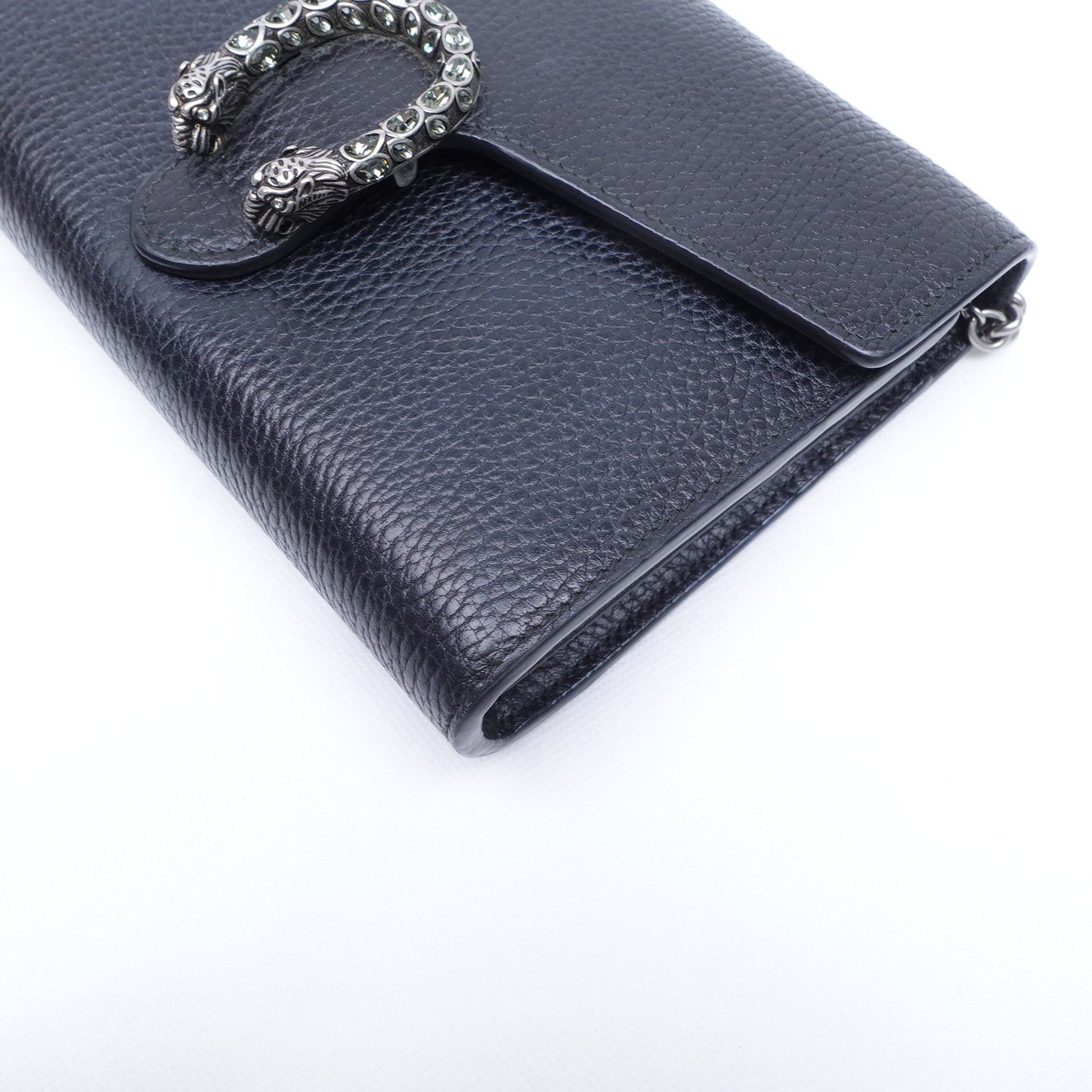 Pre-Owned Gucci Dionysus Black Calfskin Shoulder Bag T10305864