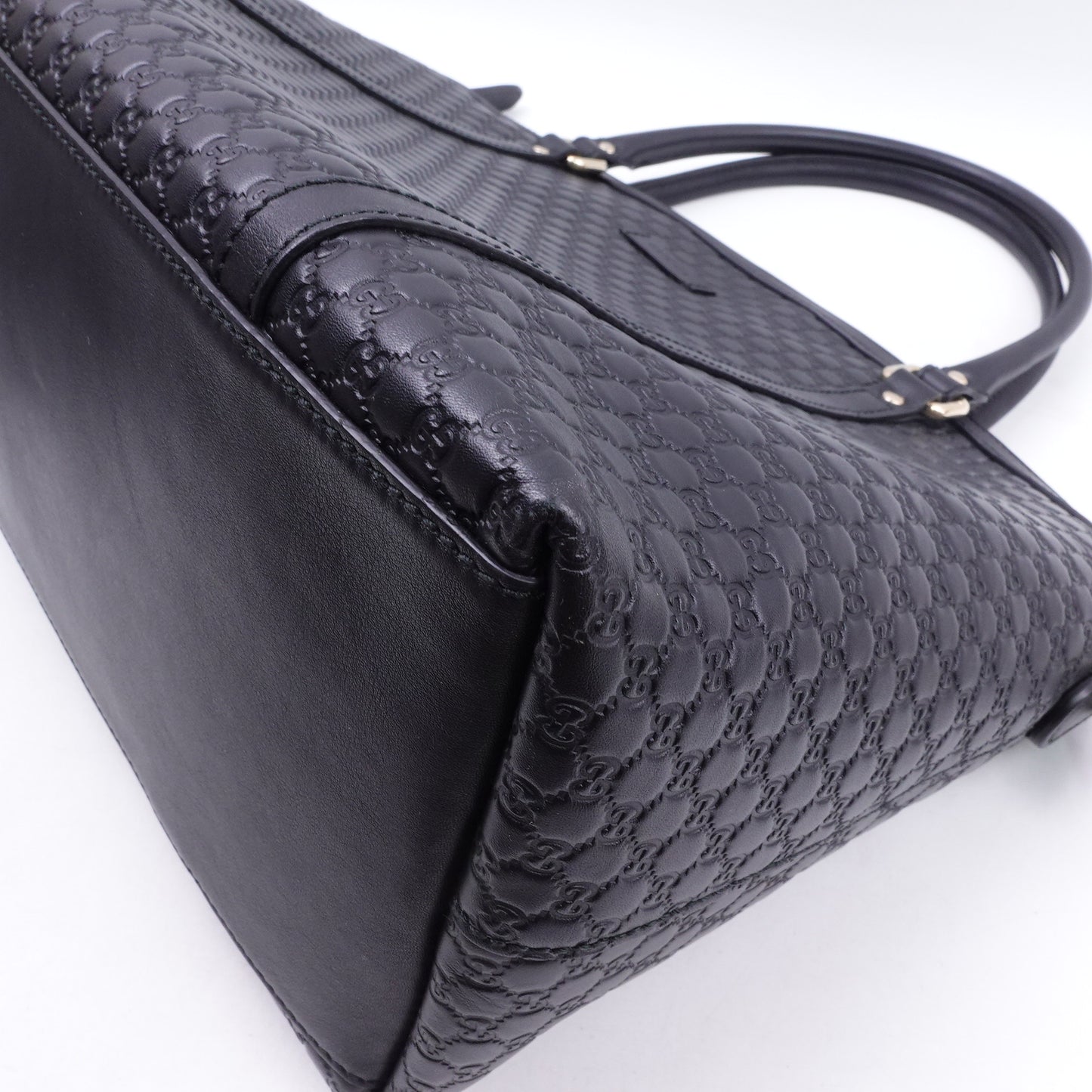 Pre-owned Gucci GG Black Calfskin Shoulder Bag