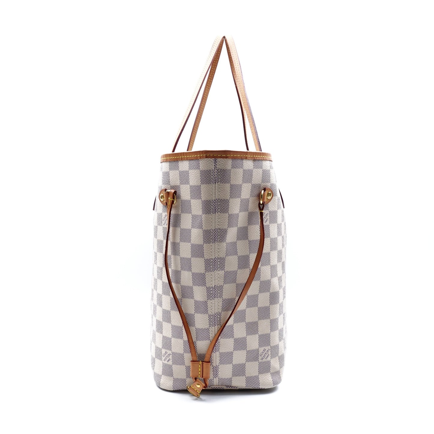 Pre-owned Louis Vuitton Neverfull MM Damier Azur Coated Canvas Tote Bag