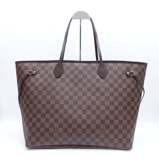 Pre-owned Louis Vuitton Neverfull GM Damier Ebene Coated Canvas Tote Bag