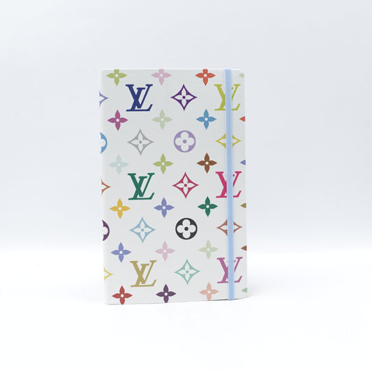 Pre-owned Louis Vuitton White Multicolor Notebook