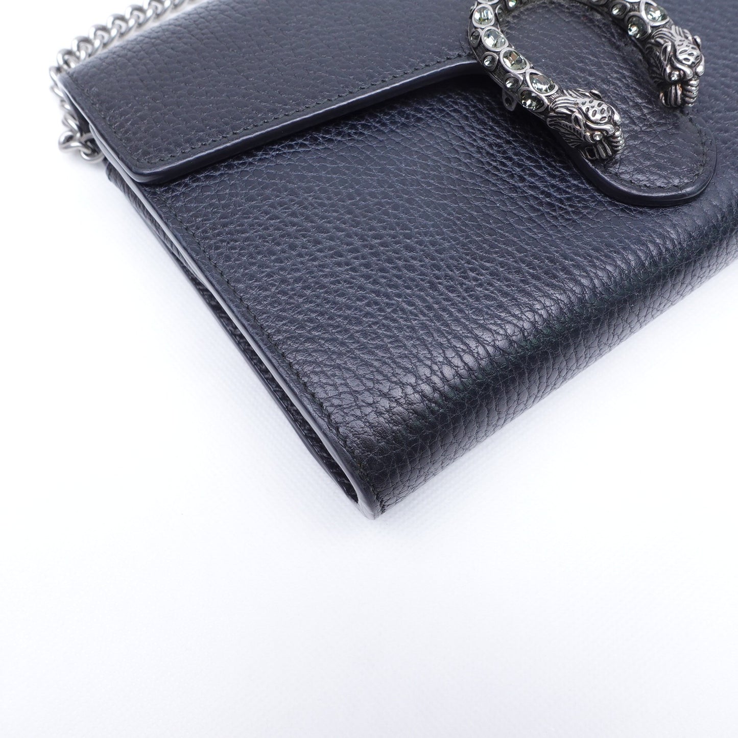 Pre-Owned Gucci Dionysus Black Calfskin Shoulder Bag T10305864