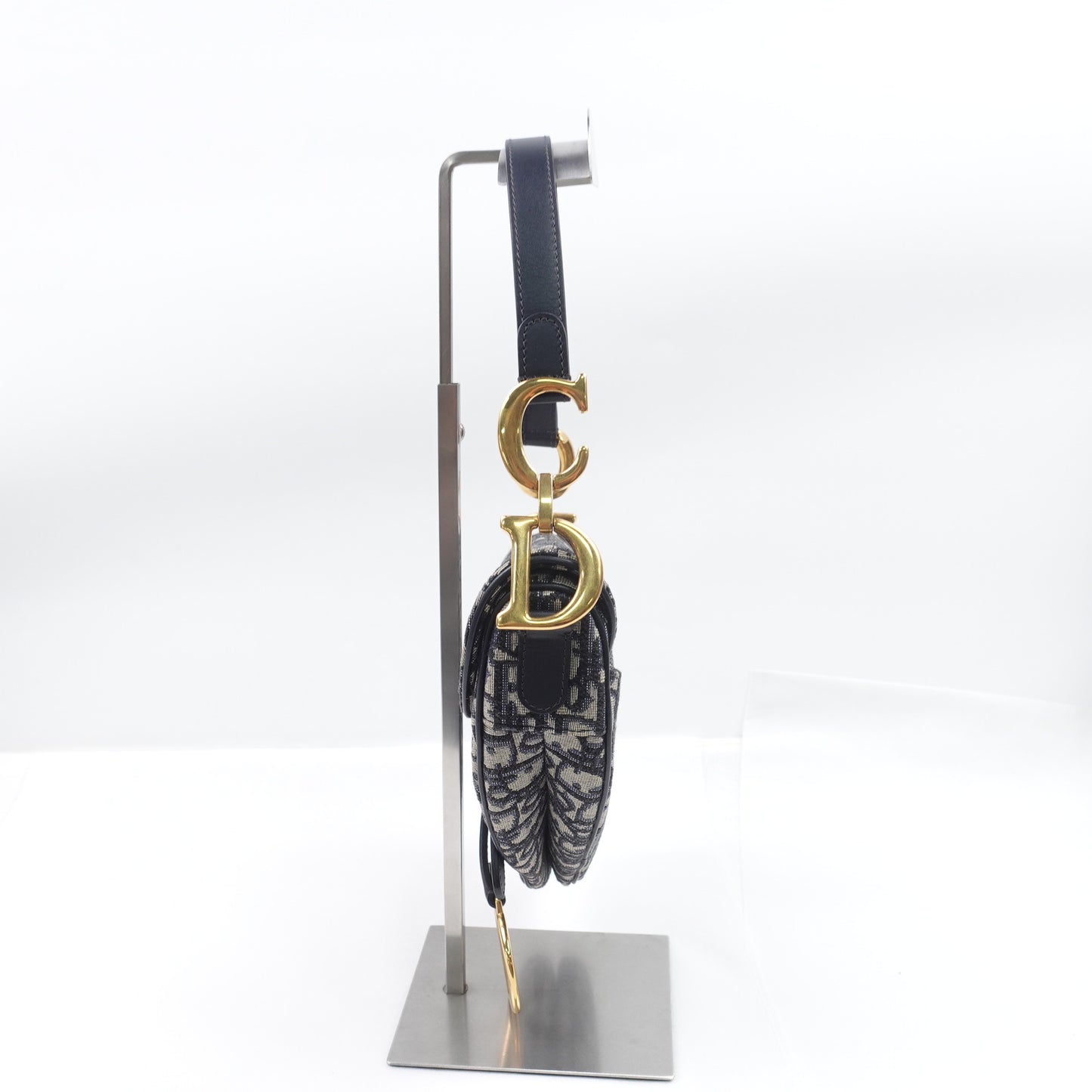 Pre-Owned Christian Dior Saddle Medium Oblique Canvas Shoulder Bag