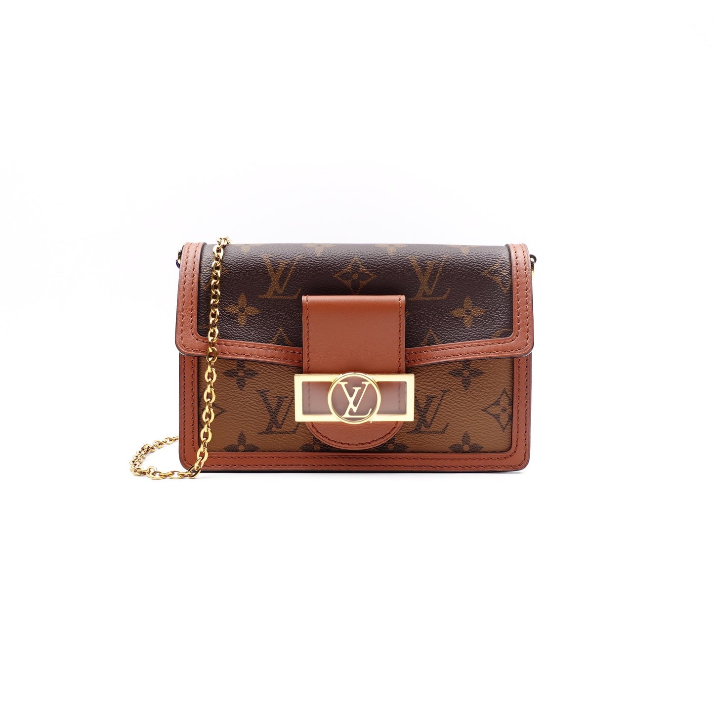 Pre-owned Louis Vuitton Dauphine Monogram Coated Canvas Shoulder Bag