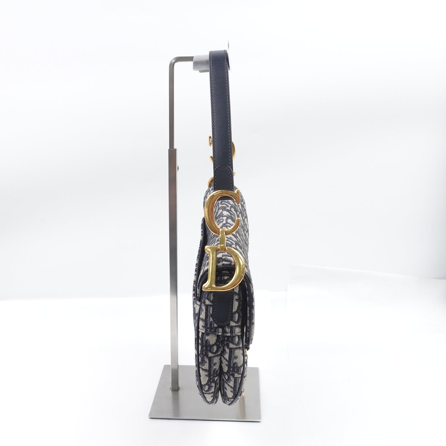 Pre-Owned Christian Dior Saddle Medium Oblique Canvas Shoulder Bag