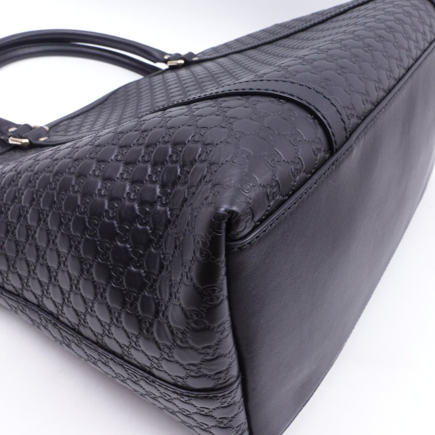 Pre-owned Gucci GG Black Calfskin Shoulder Bag