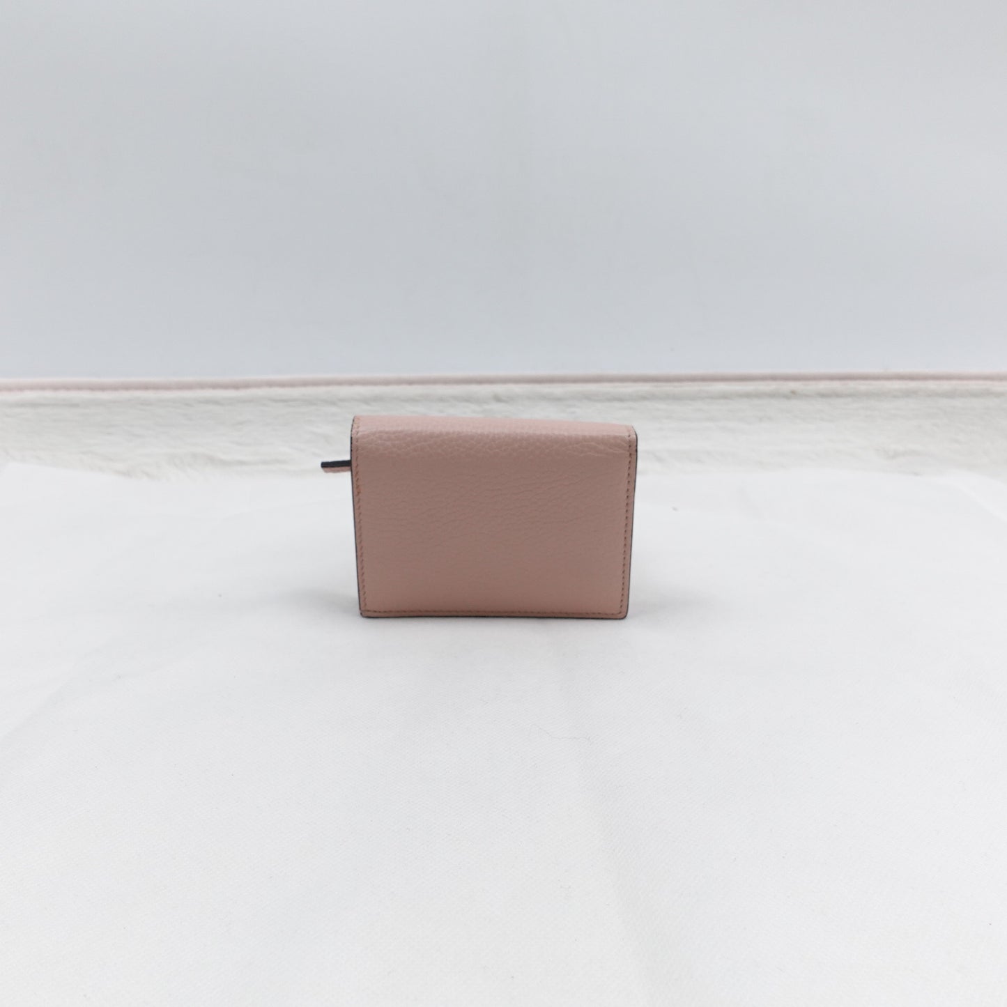 Pre-Owned Gucci Animalier Pink Calfskin Short Wallet