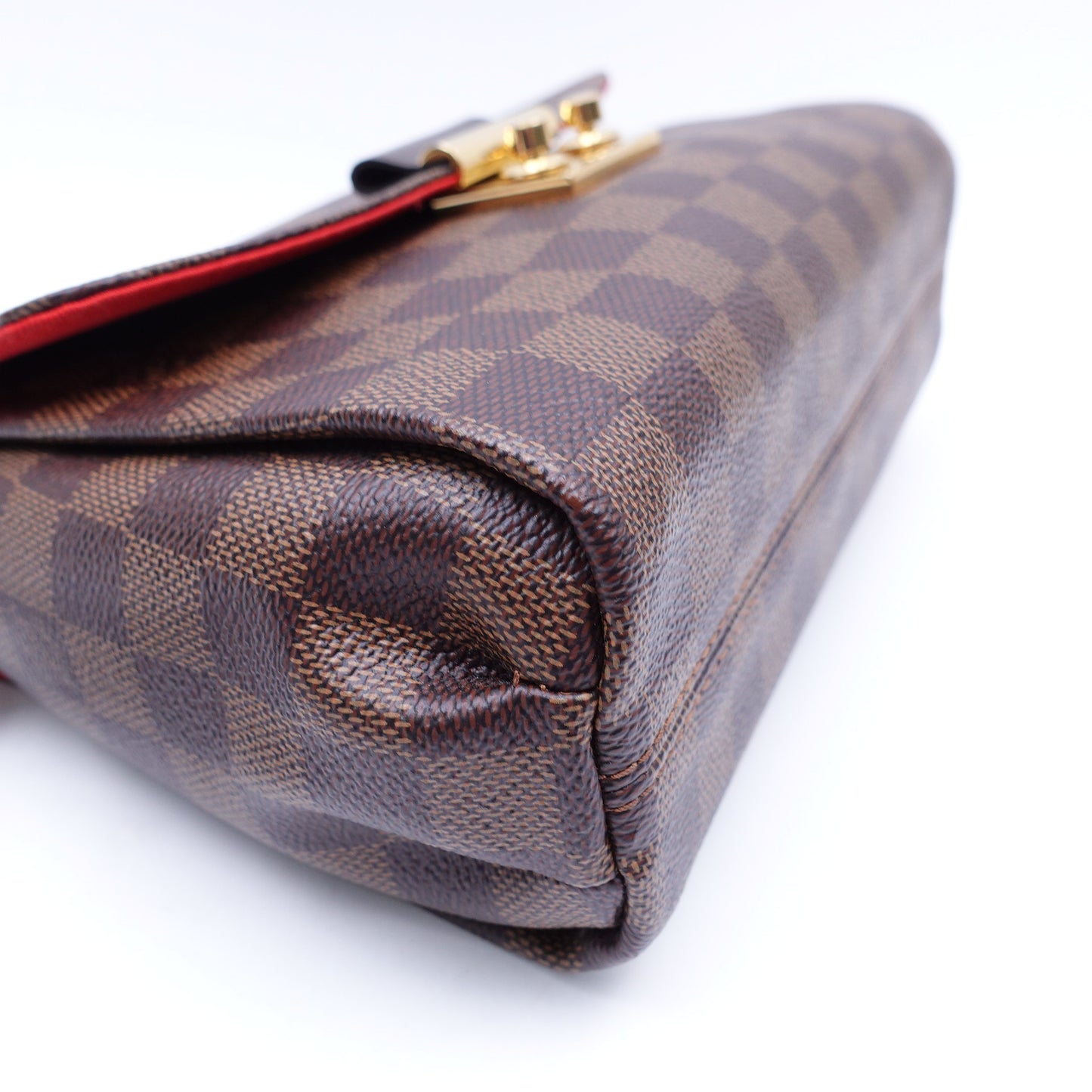 Pre-owned Louis Vuitton Croisette Damier Ebene Coated Canvas Shoulder Bag