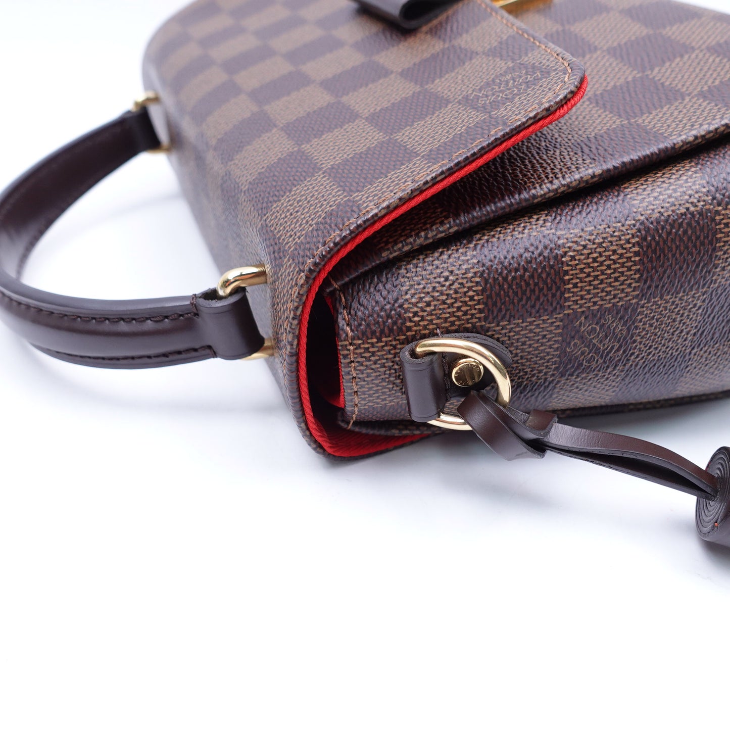 Pre-owned Louis Vuitton Croisette Damier Ebene Coated Canvas Shoulder Bag