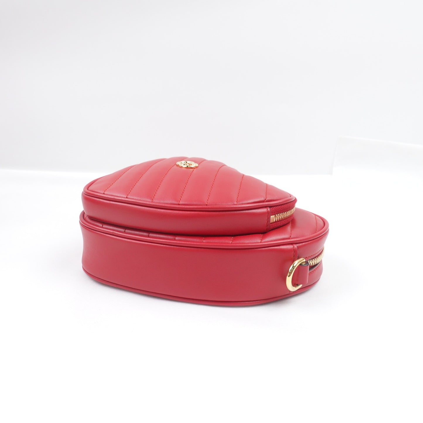 Pre-owned Gucci Heart Red Calfskin Shoulder Bag