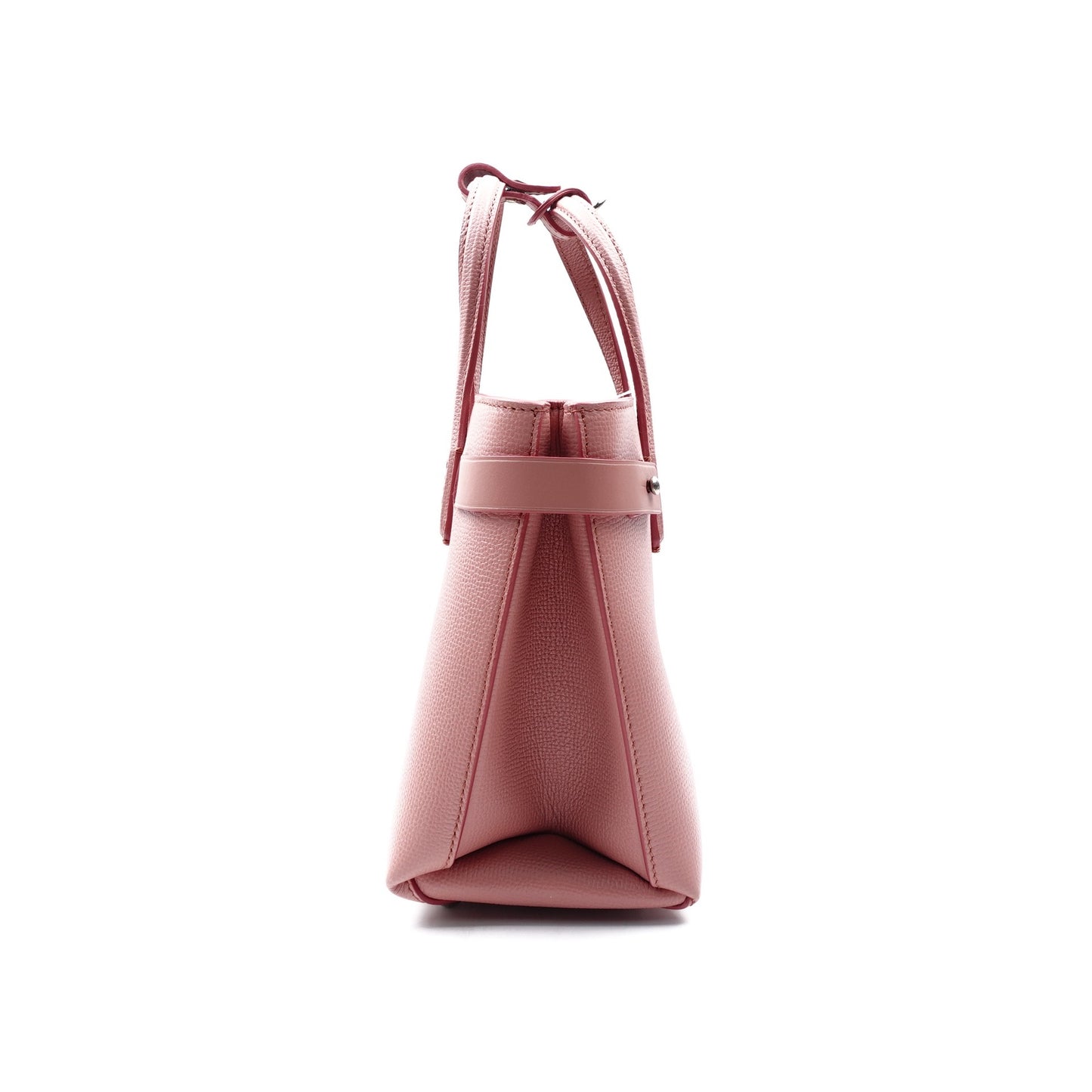 Pre-owned Burberry The Banner Pink Calfskin Shoulder Bag