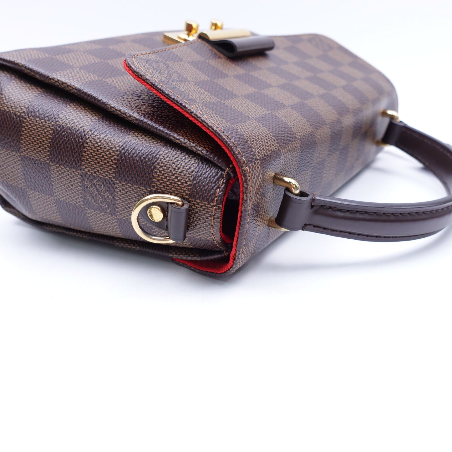Pre-owned Louis Vuitton Croisette Damier Ebene Coated Canvas Shoulder Bag