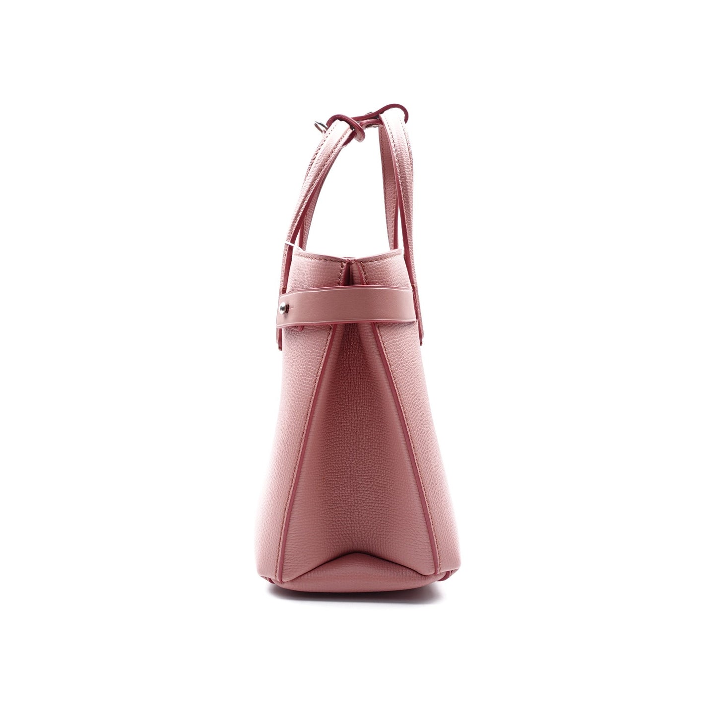 Pre-owned Burberry The Banner Pink Calfskin Shoulder Bag