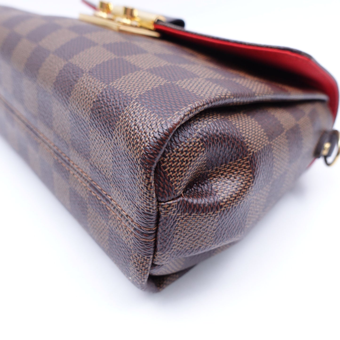 Pre-owned Louis Vuitton Croisette Damier Ebene Coated Canvas Shoulder Bag
