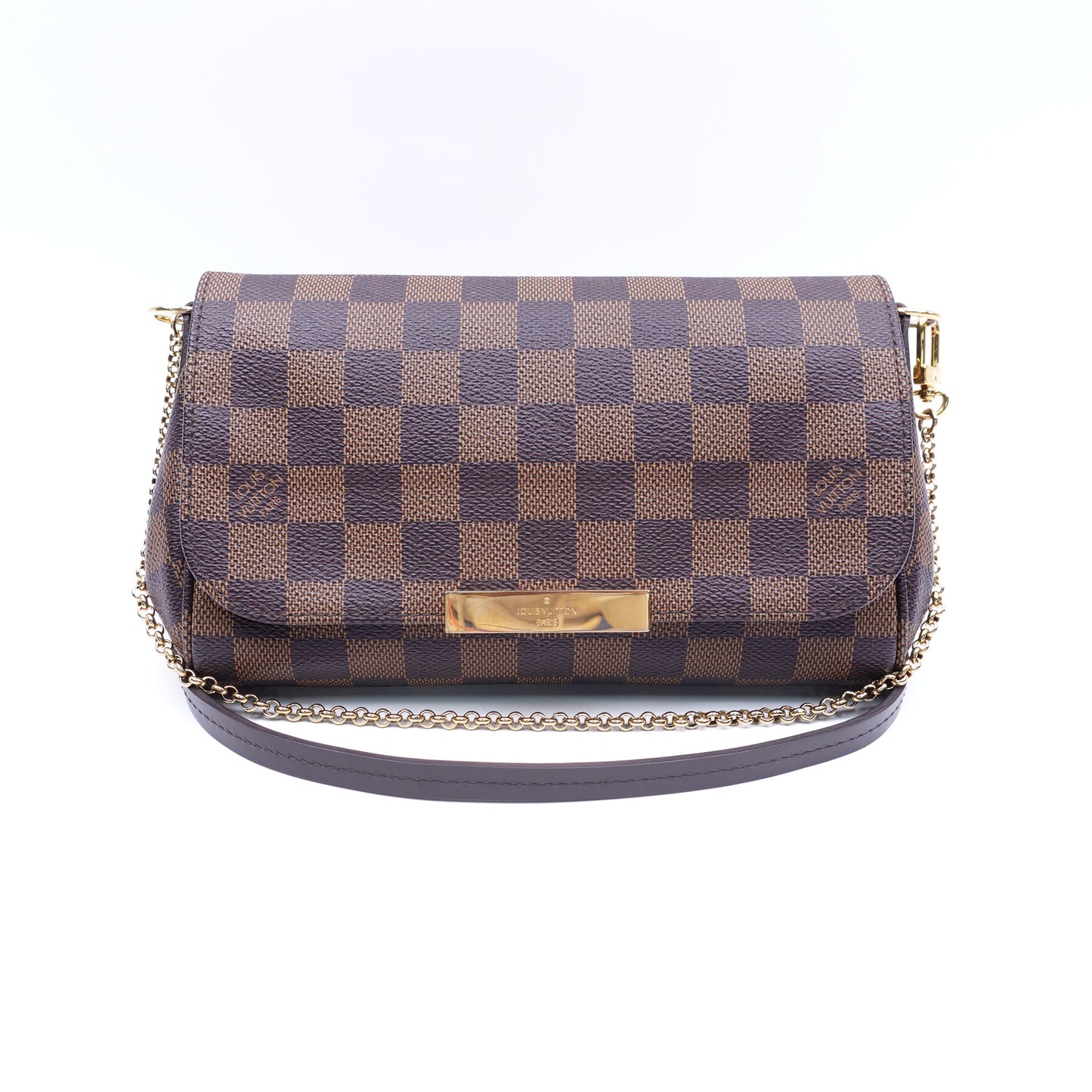 Pre-owned Louis Vuitton Favorite PM Damier Ebene Coated Canvas Shoulder Bag