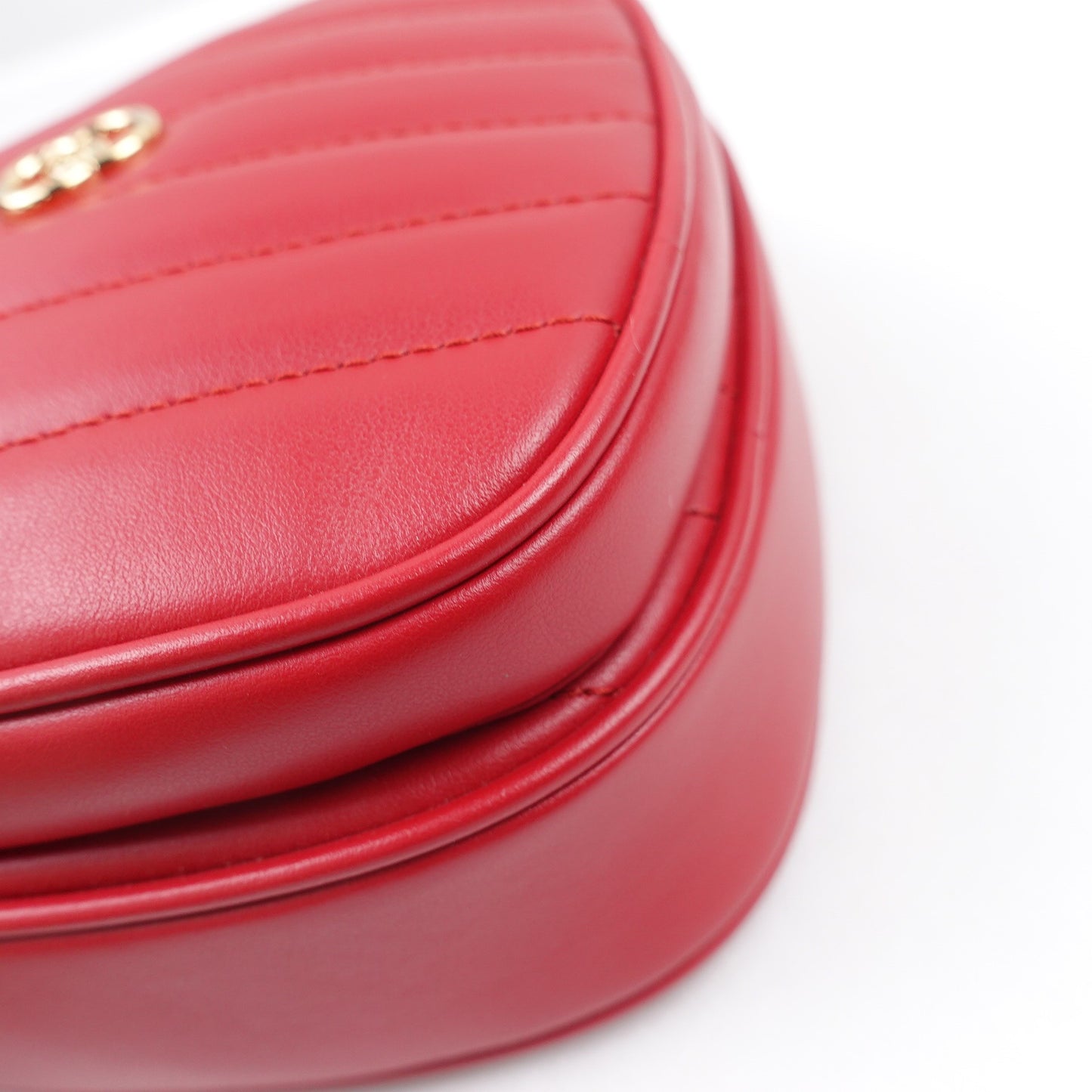 Pre-owned Gucci Heart Red Calfskin Shoulder Bag