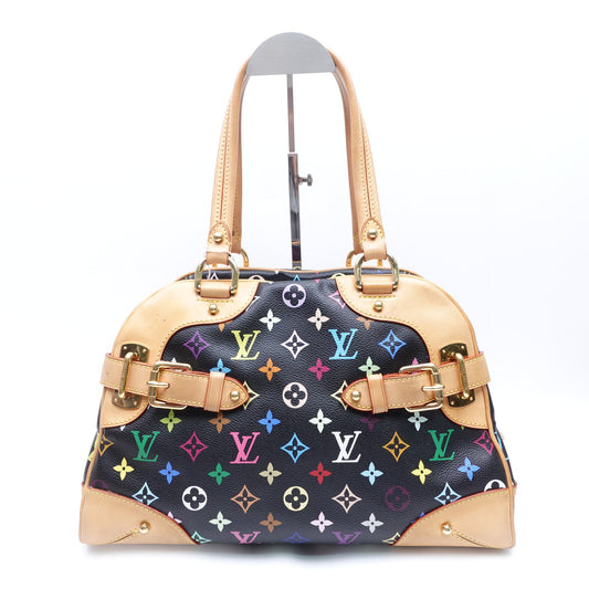 Pre-owned Louis Vuitton Claudia Murakami Black Coated Canvas Shoulder Bag