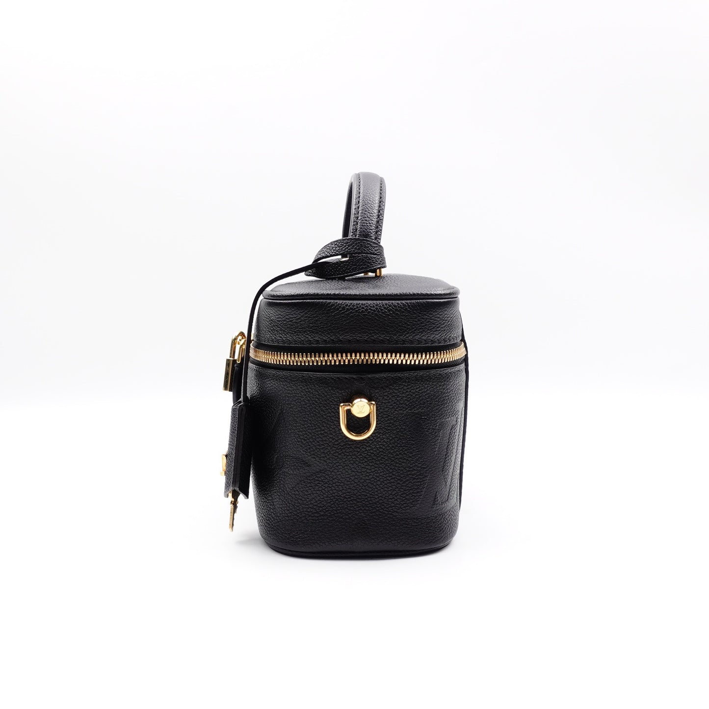 Pre-owned Louis Vuitton Vanity PM Black Calfskin Shoulder Bag