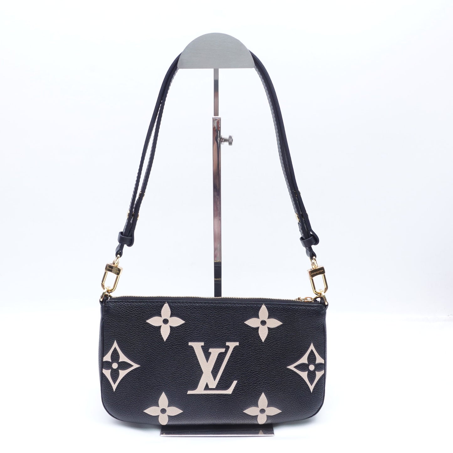 Louis Vuitton Multi-Pochette Black Monogram Leather Shoulder Bag