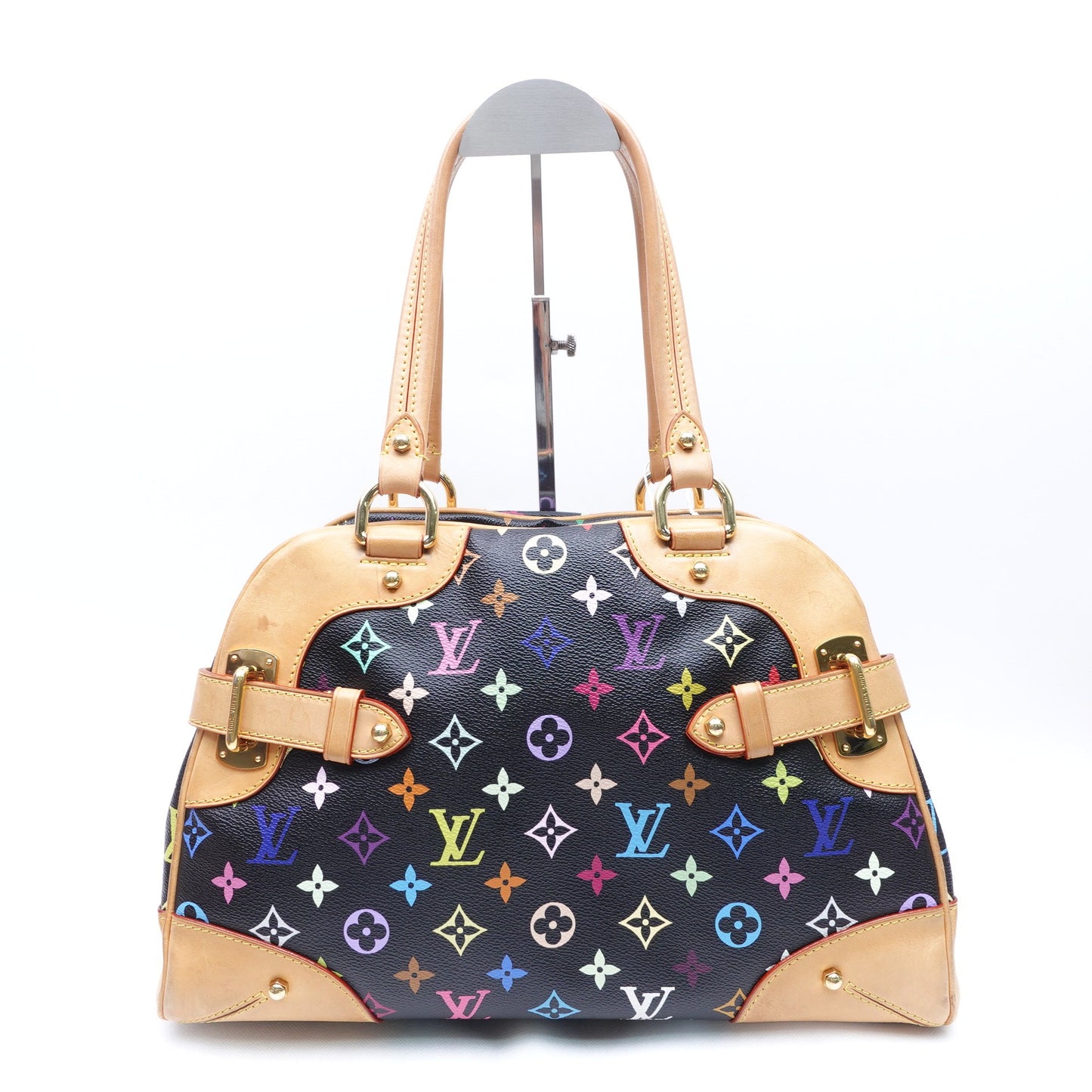 Pre-owned Louis Vuitton Claudia Murakami Black Coated Canvas Shoulder Bag