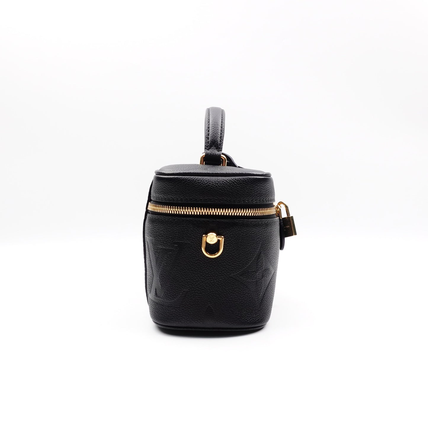 Pre-owned Louis Vuitton Vanity PM Black Calfskin Shoulder Bag