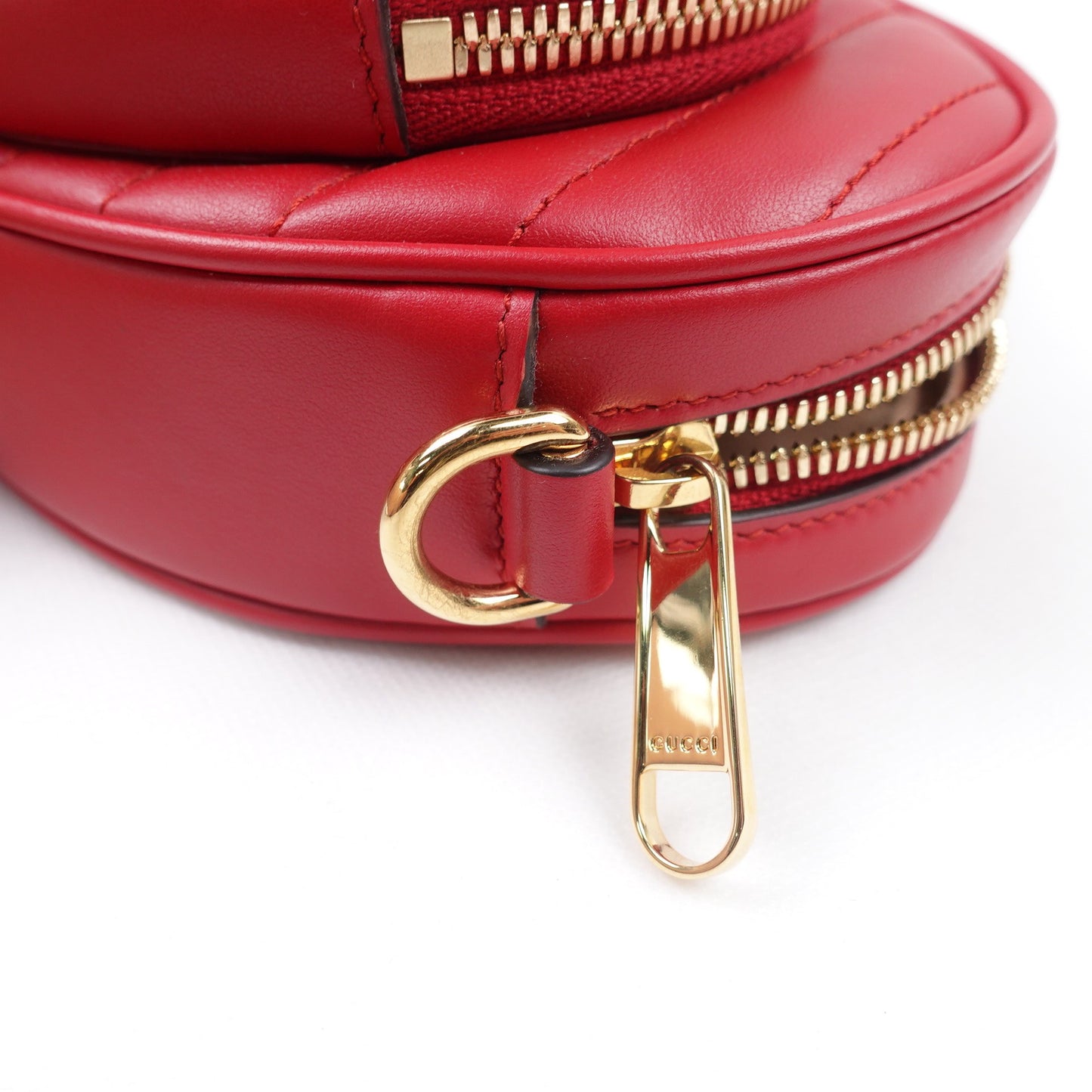 Pre-owned Gucci Heart Red Calfskin Shoulder Bag