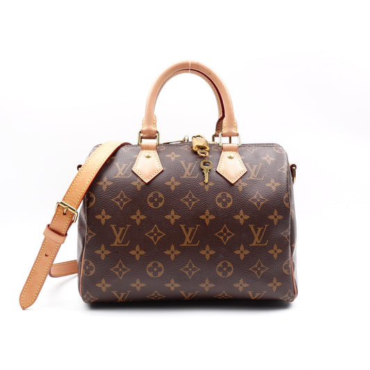 Pre-owned Louis Vuitton Speedy 25 Monogram Coated Canvas Shoulder Bag
