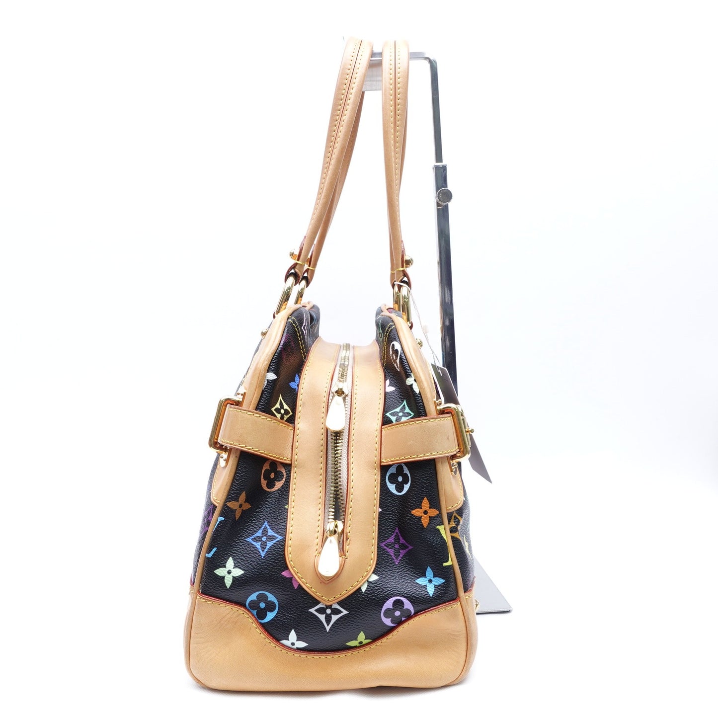 Pre-owned Louis Vuitton Claudia Murakami Black Coated Canvas Shoulder Bag