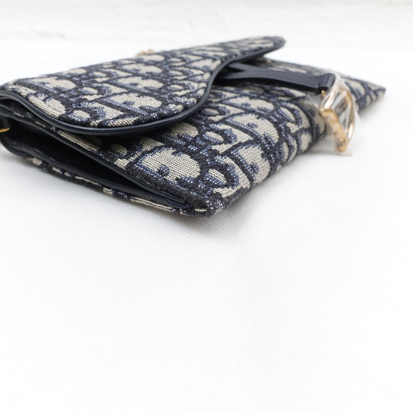 Pre-owned Dior Saddle WOC Oblique Canvas Shoulder Bag